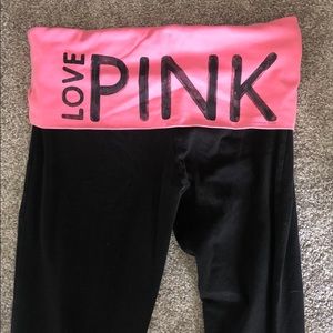 Fold over band pants Victoria secret pink